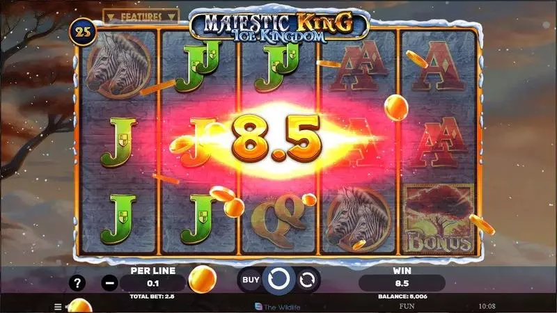 Play Majestic King- Ice Kingdom Slot Winning Screenshot