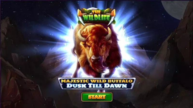 Play Majestic Wild Buffalo – Dusk Till Dawn Slot Introduction Screen