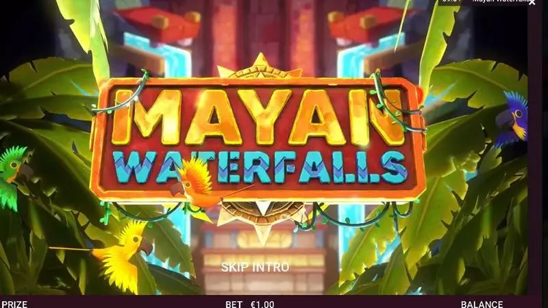 Play Mayan Waterfalls Slot Introduction Screen
