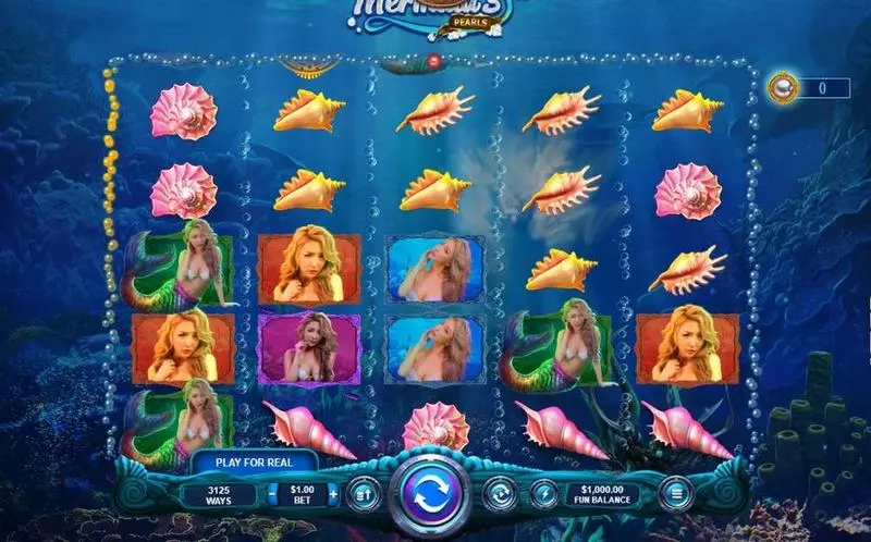 Play Mermaid's Pearls Slot Main Screen Reels