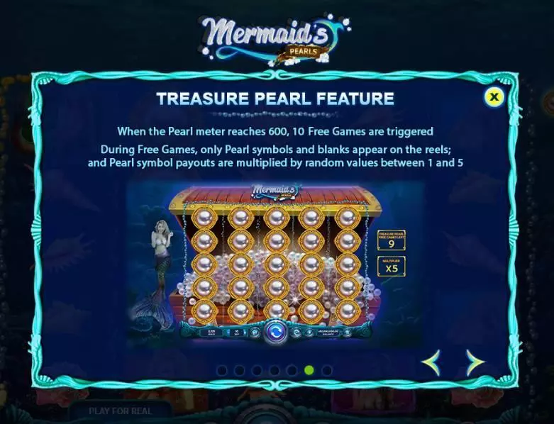 Play Mermaid's Pearls Slot Bonus 1