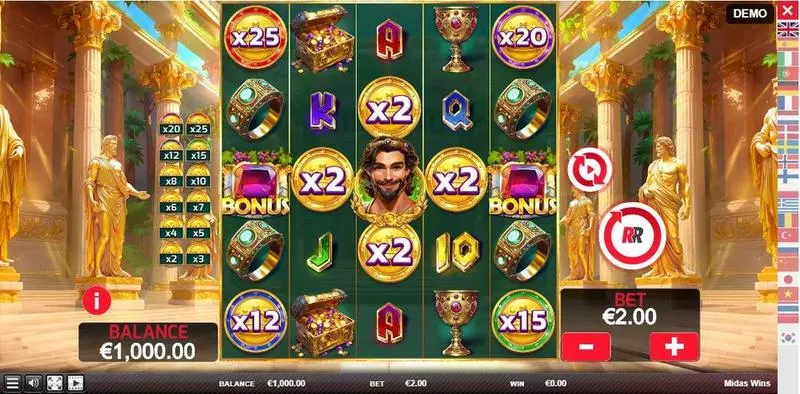 Play Midas Wins Slot Main Screen Reels