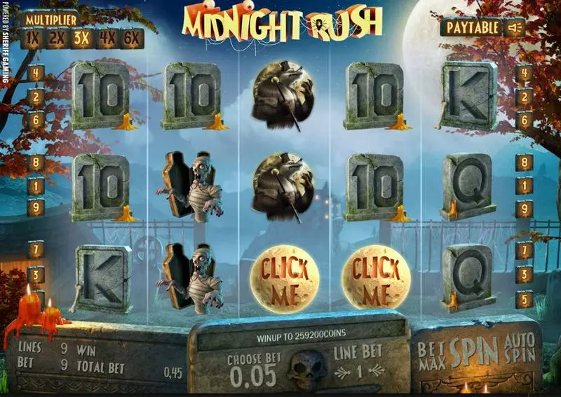 Play Midnight Rush Slot Main Screen Reels