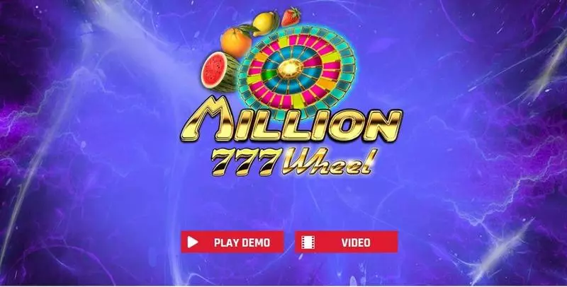 Play Million 777 Wheel  Slot Introduction Screen