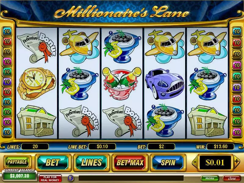 Play Millionaire's Lane Slot Main Screen Reels