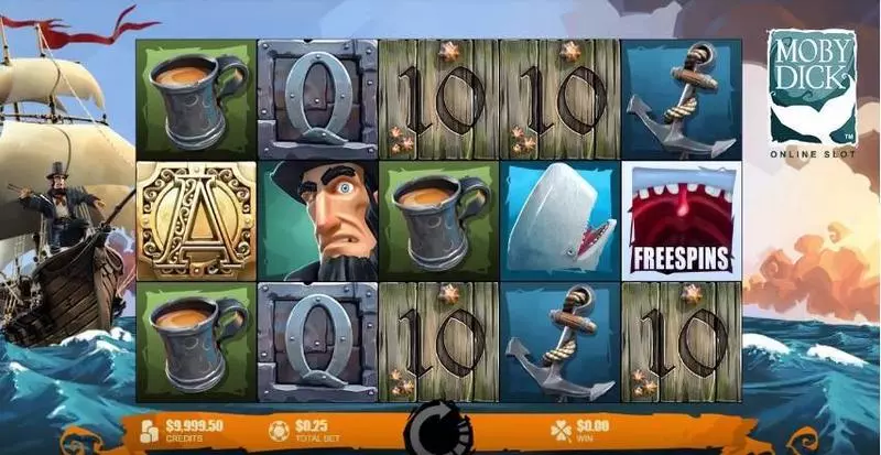 Play Moby Dick Slot Main Screen Reels