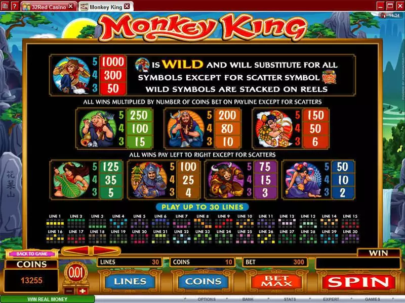 Play Monkey King Slot Info and Rules