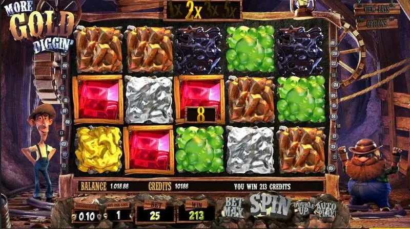 Play More Gold Diggin' Slot Introduction Screen