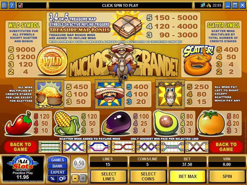 Play Muchos Grande Slot Info and Rules