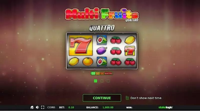 Play Multi Fruits Quattro Slot Info and Rules