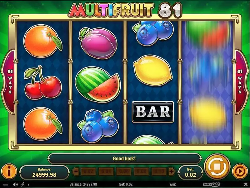 Play Multifruit 81 Slot Main Screen Reels