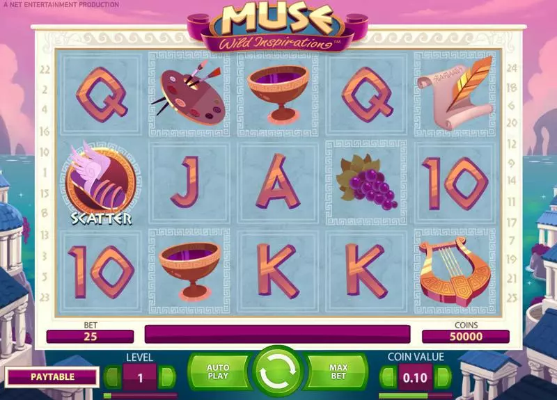 Play Muse Slot Main Screen Reels