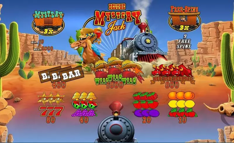 Play Mystery Jack Deluxe Slot Paytable