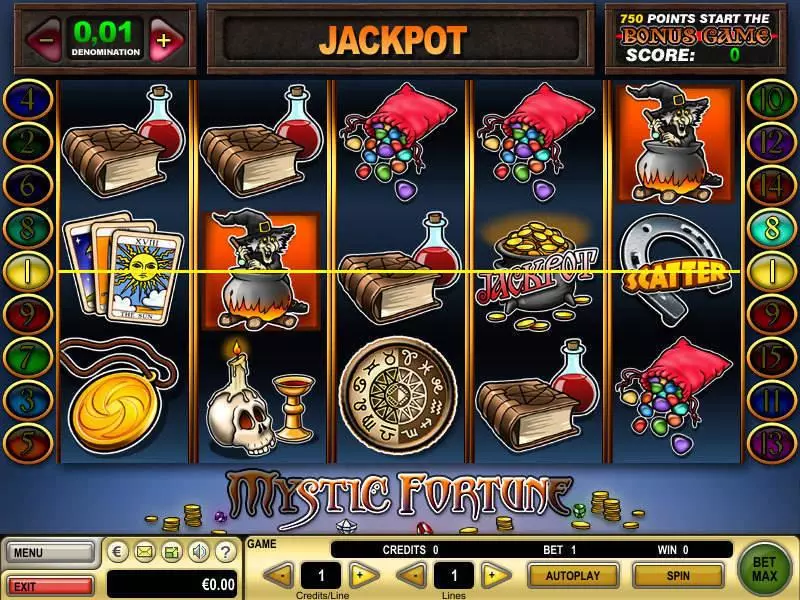 Play Mystic Fortune Slot Main Screen Reels
