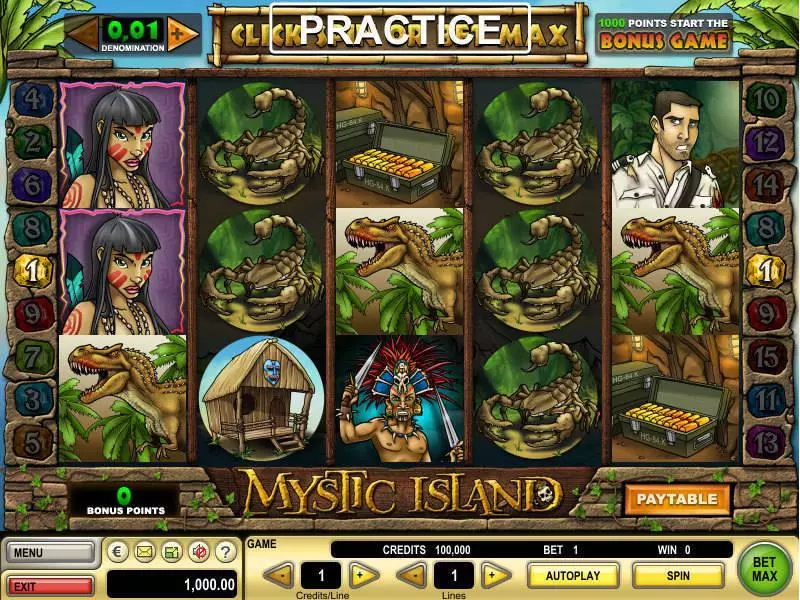 Play Mystic Island Slot Main Screen Reels