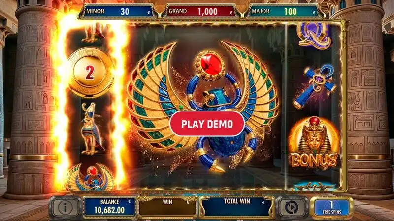 Play Myth of Ra Slot Introduction Screen