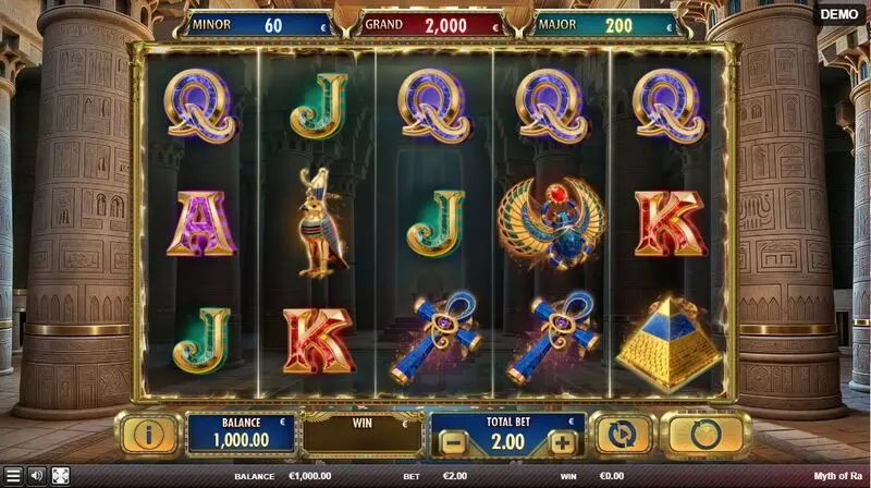 Play Myth of Ra Slot Main Screen Reels