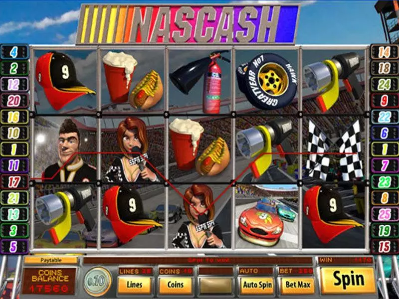 Play Nascash Slot Main Screen Reels