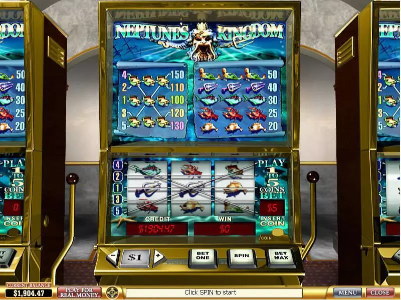 Play Neptunes Kingdom Slot Main Screen Reels