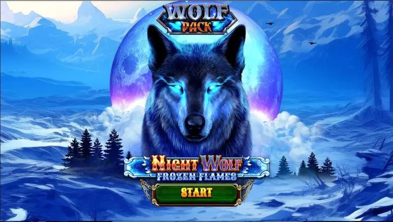 Play Night Wolf – Frozen Flames Slot Introduction Screen