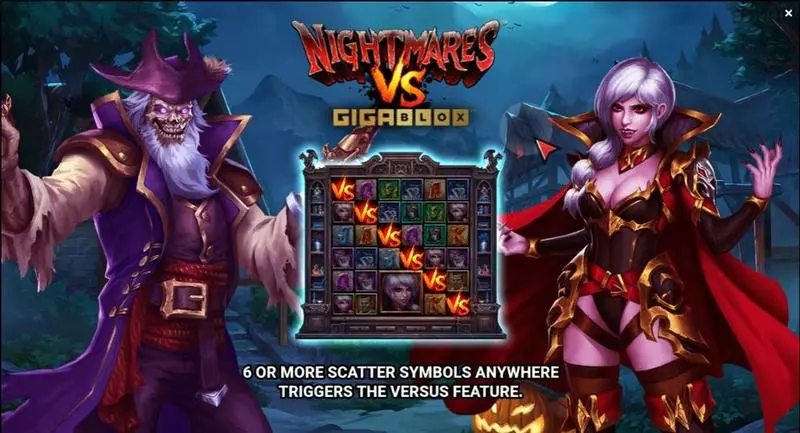 Play Nightmares VS GigaBlox Slot Free Spins Feature