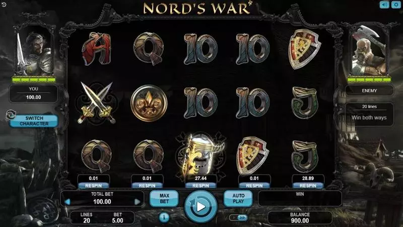 Play Nord's War Slot Main Screen Reels