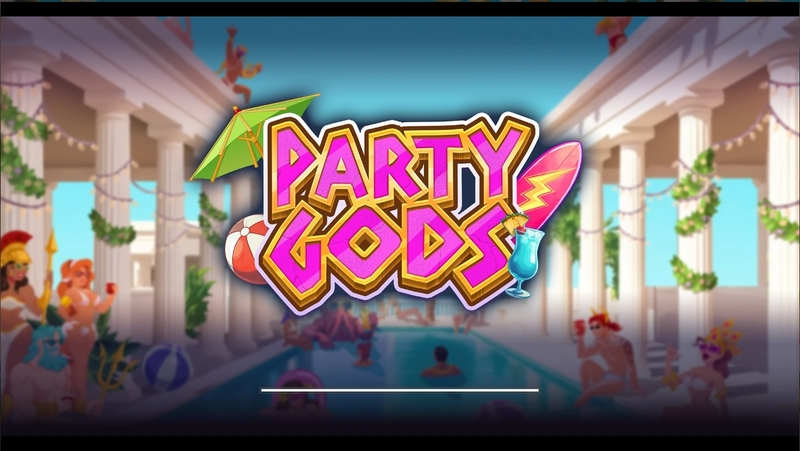 Play NovoSDK Party Gods Slot Introduction Screen