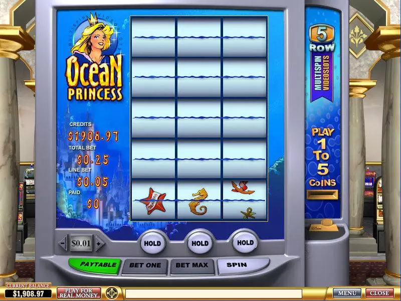 Play Ocean Princess Slot Main Screen Reels