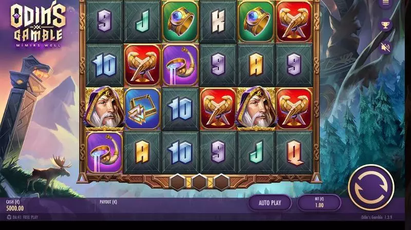 Play Odin’s Gamble Slot Main Screen Reels