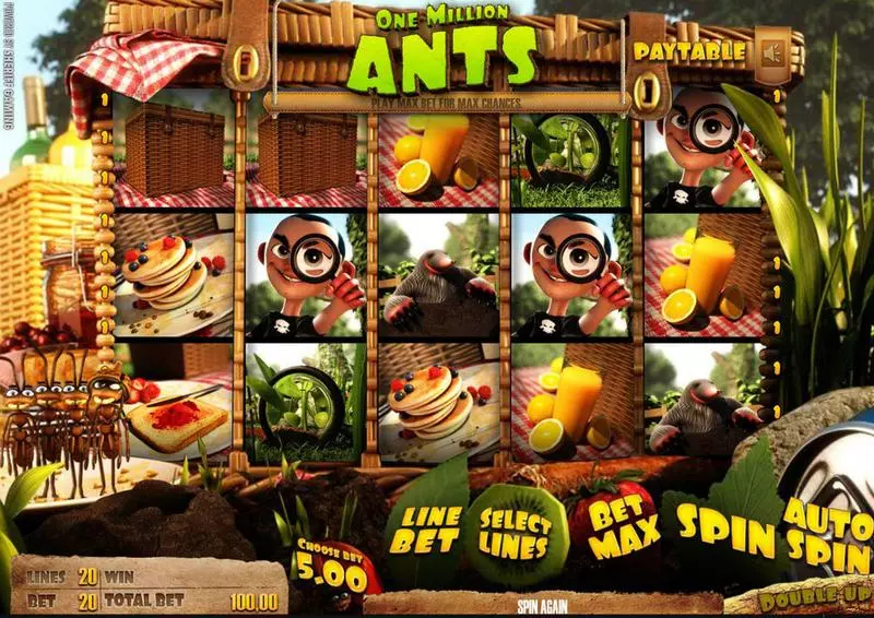 Play One Million Ants Slot Main Screen Reels