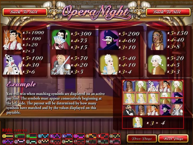 Play Opera Night Slot Info and Rules