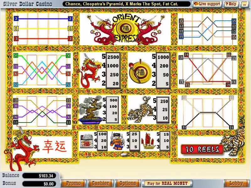 Play Orient Express Slot Info and Rules