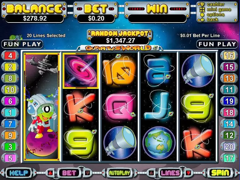 Play Outta This World Slot Main Screen Reels