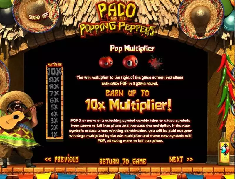 Play Paco & P. Peppers Slot Bonus 1