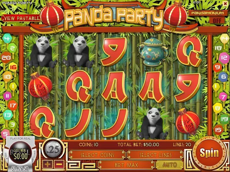 Play Panda Party Slot Main Screen Reels