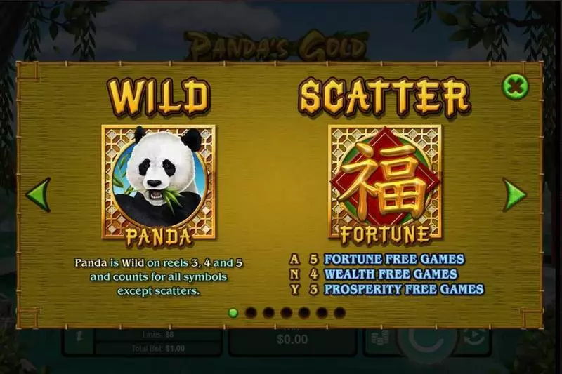 Play Panda's Gold Slot Bonus 1