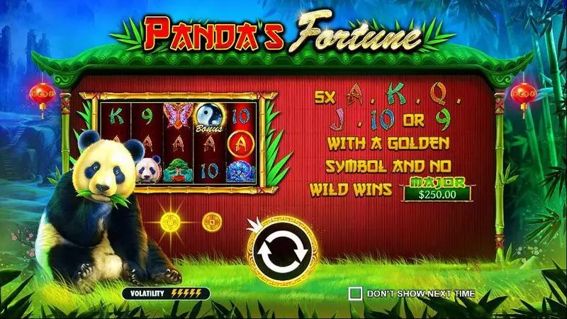 Play Panda’s Fortune Slot Info and Rules