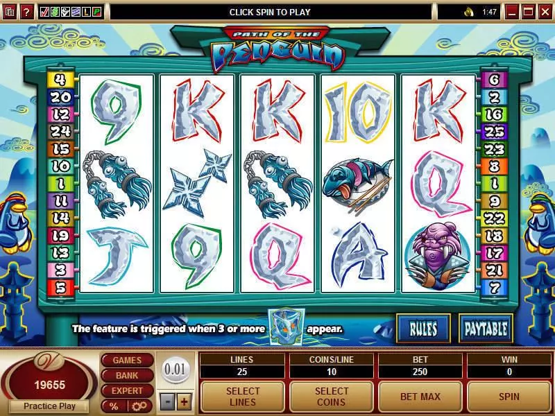Play Path of the Penguin Slot Main Screen Reels