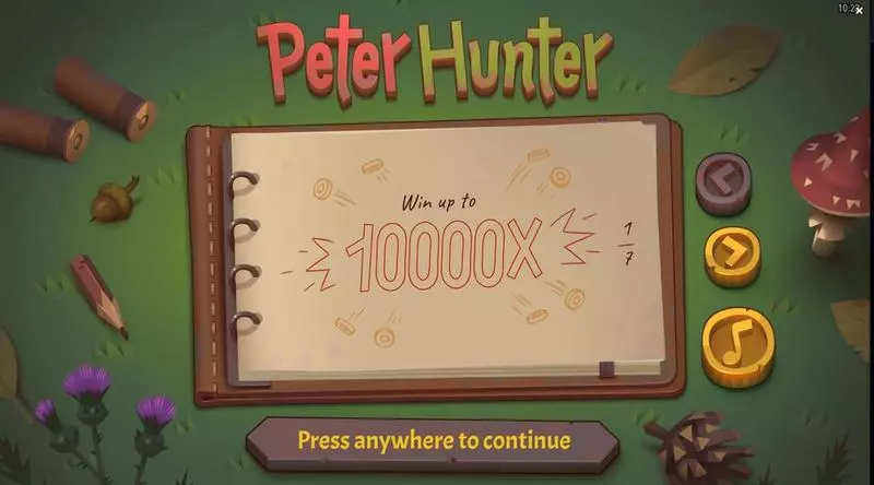 Play Peter Hunter Slot Introduction Screen