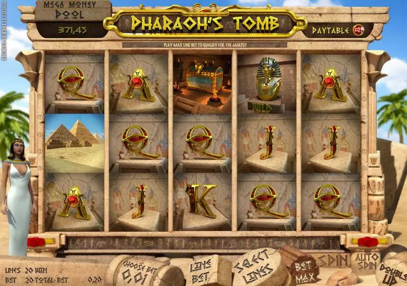 Play Pharaoh's Tomb Slot Main Screen Reels