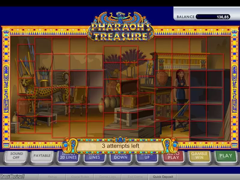 Play Pharaoh's Treasure Slot Bonus 1