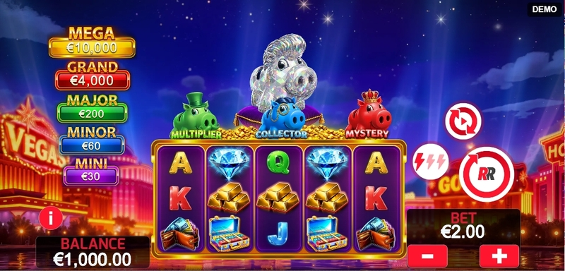 Play Piggy Vegas Slot Main Screen Reels