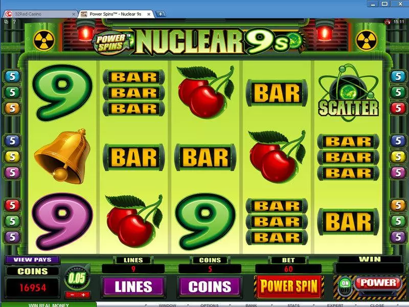 Play Power Spins - Nuclear 9's Slot Main Screen Reels