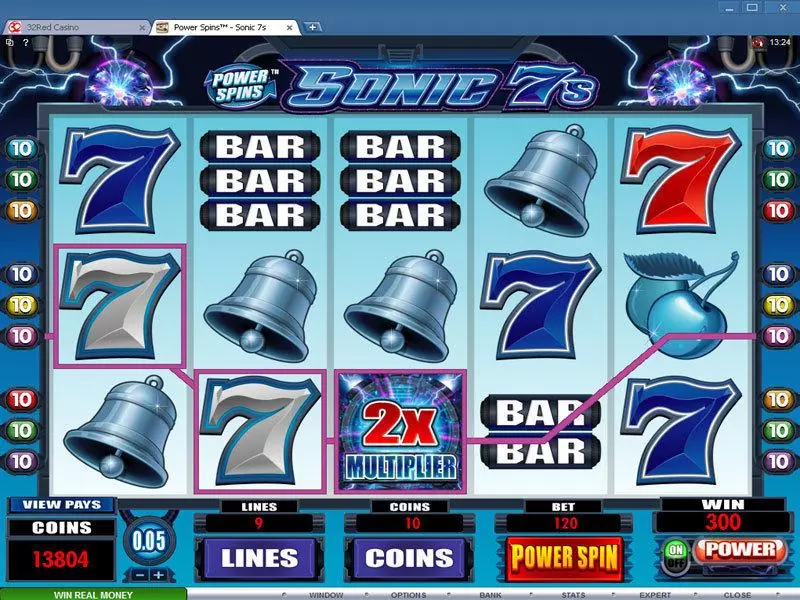 Play Power Spins - Sonic 7's Slot Bonus 1