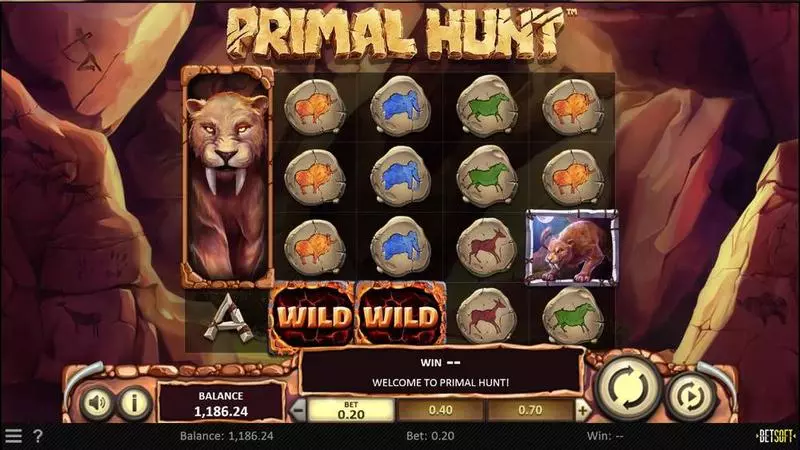 Play Primal Hunt Slot Main Screen Reels