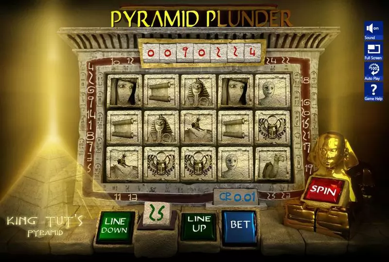 Play Pyramid Plunder Slot Main Screen Reels