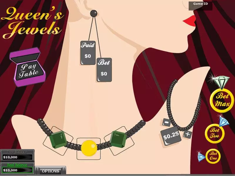 Play Queen Jewels Slot Main Screen Reels
