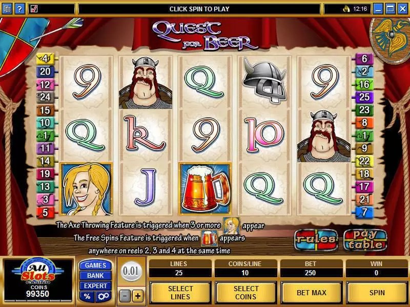 Play Quest for Beer Slot Main Screen Reels