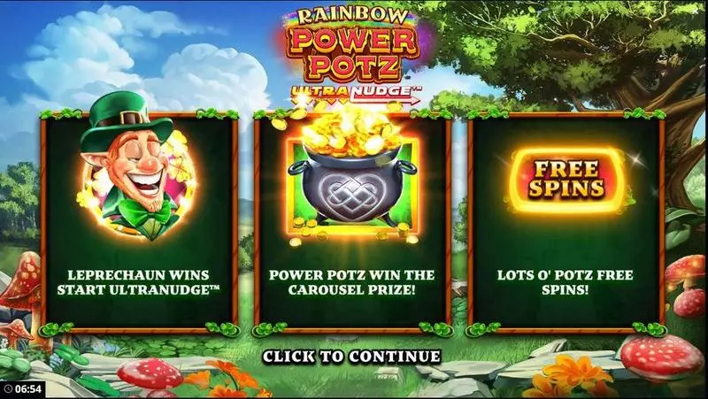 Play Rainbow Power Pots UltraNudge Slot Info and Rules