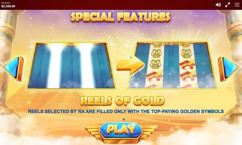 Play RA's Legend Slot Info and Rules